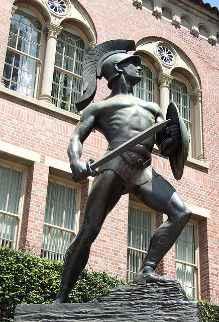 Statue of Tommy Trojan at USC, July 2008