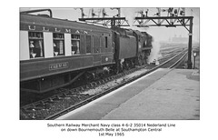 SR 4-6-2 35014 Nederland Line - Southampton 1.5.1965