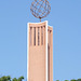 Tower with Globe on the USC Von KleinSmid Center, July 2008