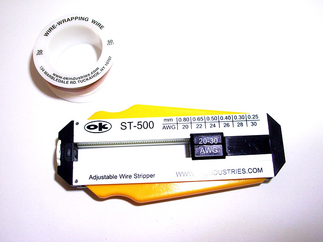 ST-500 stripper + AWG-30 wire