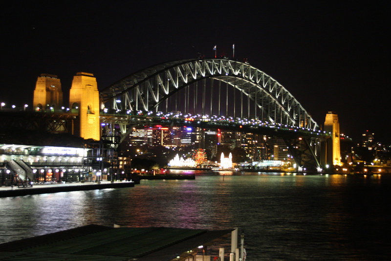 Nighttime in Sydney Harbour