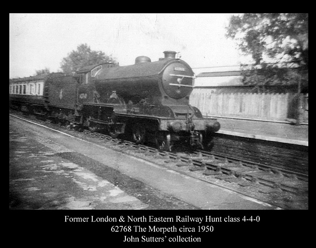 LNER Hunt class 4-4-0 62768 The Morpeth c1950