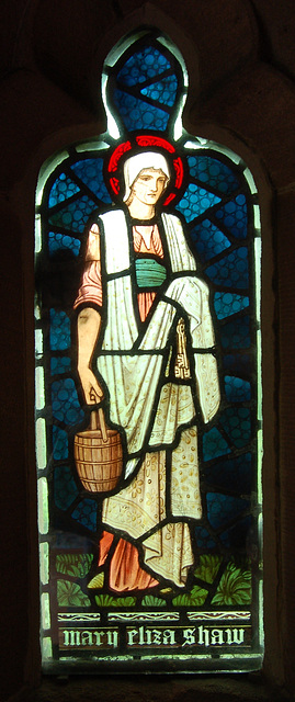 Detail of Burne-Jones window, Porch of All Saints Church, Leek