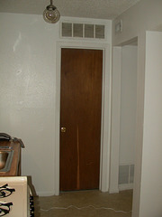1st apartment - bathroom door
