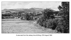 View east from line at Arthog 27 8 1964
