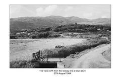 View north from line at Glan Lynn 27 8 1964