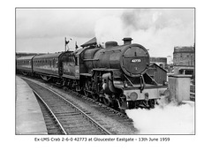 LMS Crab 2-6-0 42773 Gloucester circa 13.6.1959