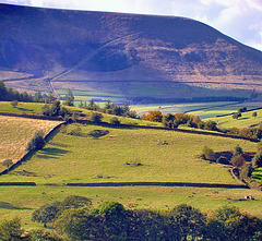 Sunlight on Pendle Hill.