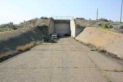Side door to bunker.