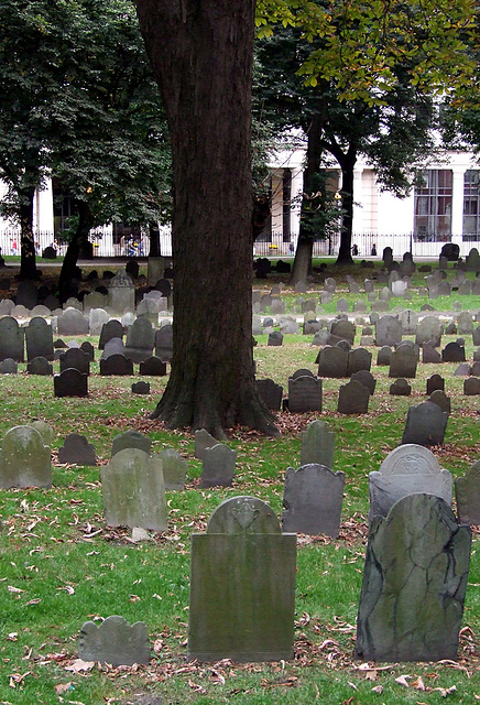 Old Burial Ground in Boston, October 2009