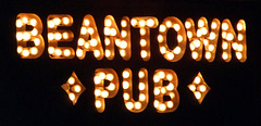 Beantown Pub Sign in Boston, October 2009