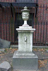 Tombstone in Boston, October 2009