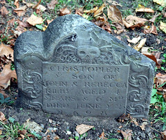 1698 Gravestone in Boston, October 2009