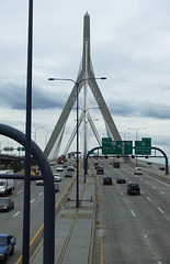 Zakim Bridge in the Distance in Boston, June 2010