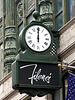 Clock on Filene's Department Store in Boston, June 2010