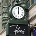 Clock on Filene's Department Store in Boston, June 2010