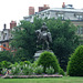 Sculpture of George Washington in the Public Garden in Boston, July 2011