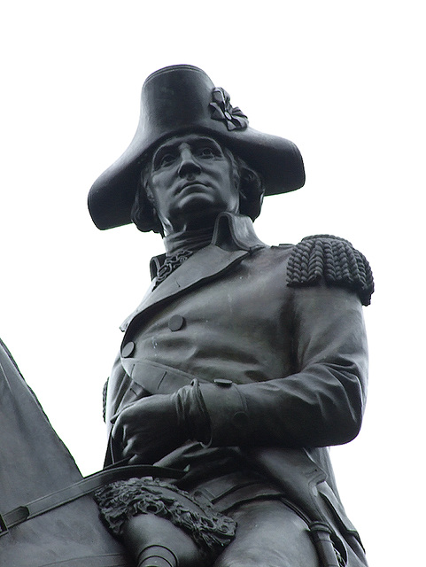 Detail of the Statue of George Washington in the Boston Public Garden, June 2010