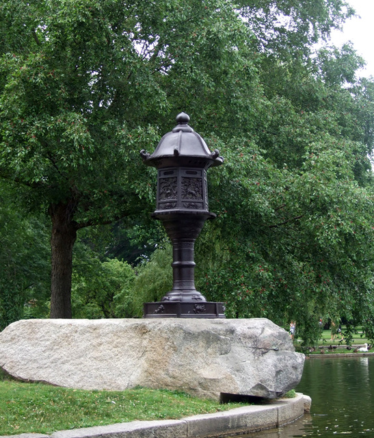 Japanese Lantern in the Public Garden in Boston, July 2011