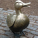 Detail of the Duckling Sculpture in the Public Garden in Boston, July 2011