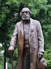 Detail of the Edward Everett Hale Sculpture in the Public Garden in Boston, July 2011