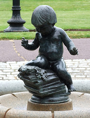 Small Child Fountain in the Public Garden in Boston, June 2010