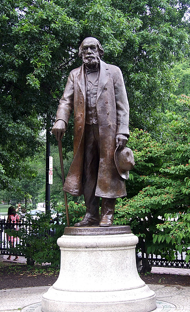 Edward Everett Hale Sculpture in the Public Garden in Boston, July 2011
