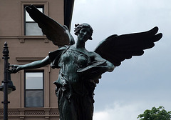 Detail of The Angel of the Waters by Daniel Chester French in the Public Garden in Boston, July 2011