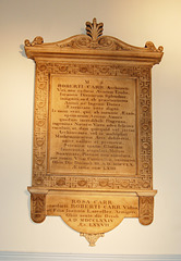 Memorial to Robert John Carr, Horbury Church, West Yorkshire