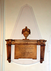 Memorial to the Rev John Taylor, Horbury Church, West Yorkshire