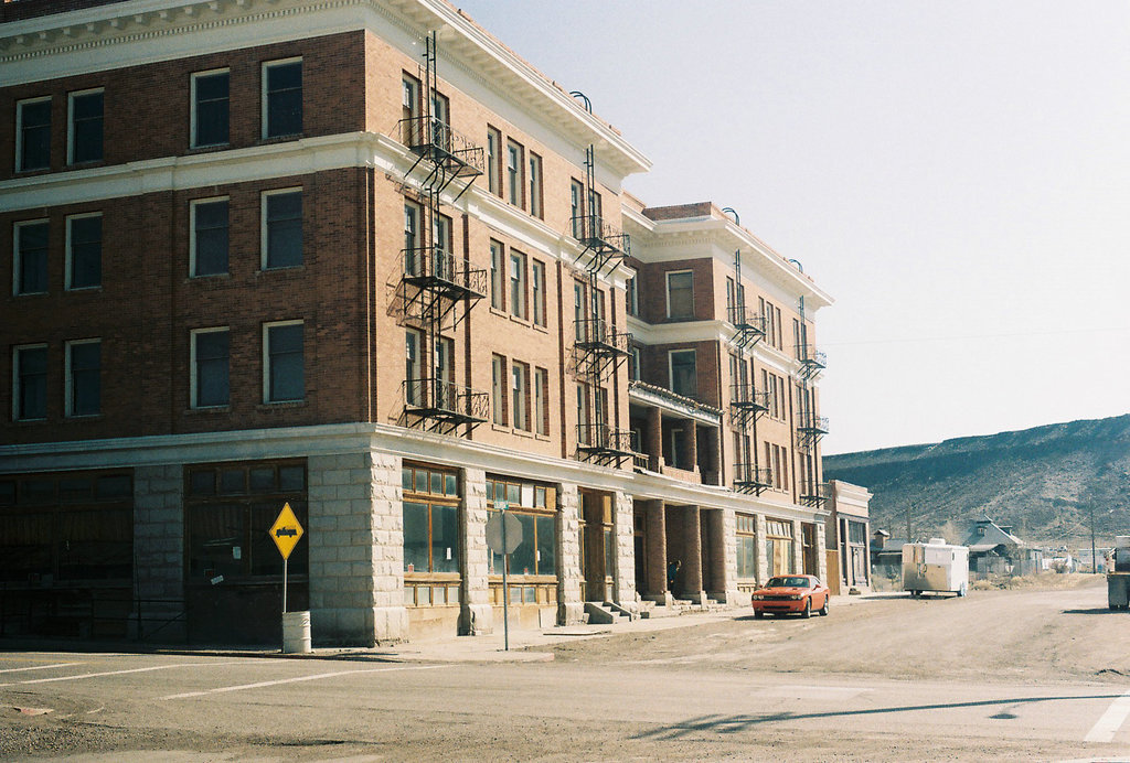 Dodge Challenger And Goldfield Hotel