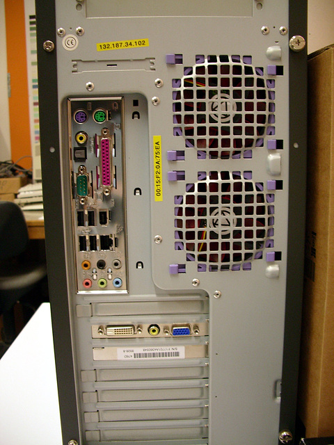 Backside of the ex backup server