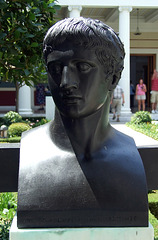 Reproduction of a Herm Head of the Doryphoros in the Getty Villa, July 2008