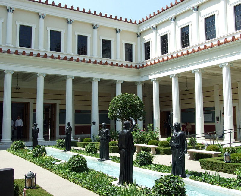 The Inner Peristyle Garden in the Getty Villa, July 2008