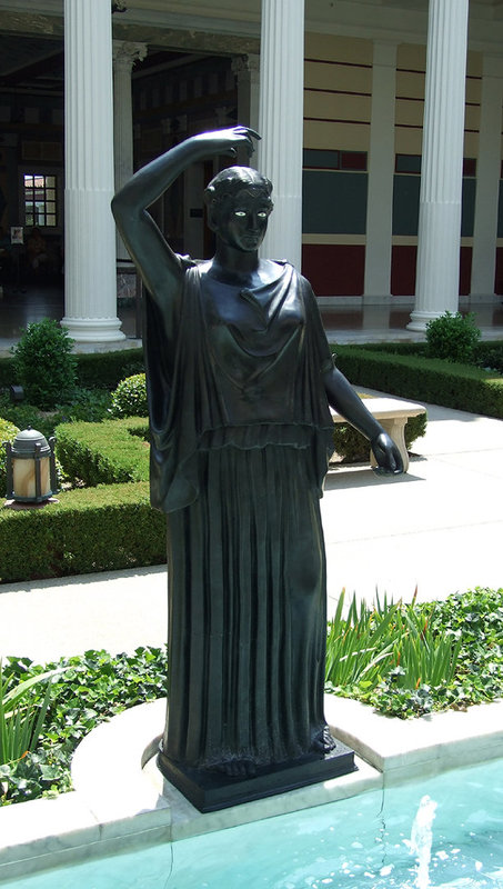 The Inner Peristyle Garden in the Getty Villa, July 2008