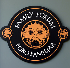 Family Forum Sign in the Getty Villa, July 2008