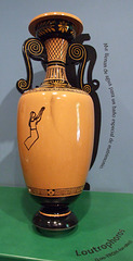 Reproduction of a Loutrophoros in the Family Forum of the Getty Villa, July 2008