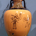 Reproduction of a Panathenaic Amphora in the Family Forum of the Getty Villa, July 2008