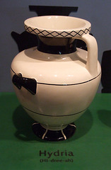 Reproduction of a Hydria in the Family Forum of the Getty Villa, July 2008