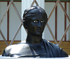 Reproduction of a Bust of a Woman in the Large Peristyle of the Getty Villa, July 2008