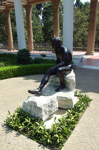 Reproduction of a Bronze Statue of Hermes in the Getty Villa, July 2008