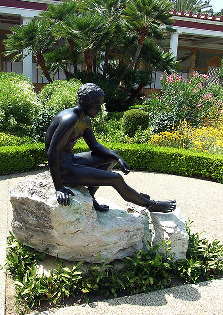 Reproduction of a Bronze Statue of Hermes in the Getty Villa, July 2008