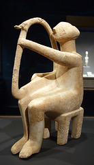 Cycladic Harp Player in the Getty Villa, July 2008