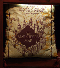 The Maurader's Map Pillow in FAO Schwarz, August 2007