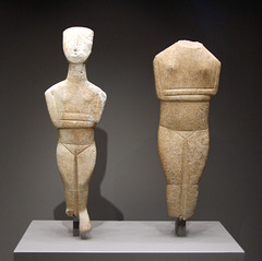 Cycladic Female Figurines in the Getty Villa, July 2008