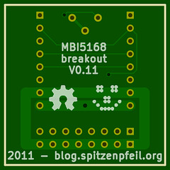 MBI5168 SMD breakout board