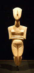 Pregnant Cycladic Female Figure in the Getty Villa, July 2008