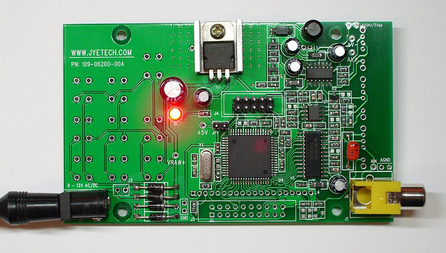 jyetech scope - 7805 regulator test