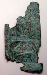 Bronze Shield Strap with Mythological Scenes in the Getty Villa, July 2008