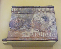Architectural Plaque with a Lioness in the Getty Villa, July 2008